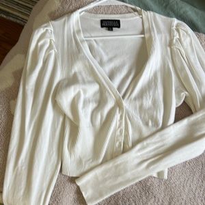 Danielle Bernstein crop cardigan